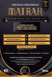 Matrah Vergi Hukuku Konu Anlatımı 2024