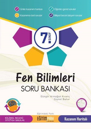 Eğitimpark 7.sınıf Fen Bilimleri Soru Bankası (42,00 Tl İadesiz)