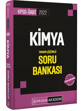 KPSS ÖABT Kimya Tamamı Çözümlü Soru Bankası
