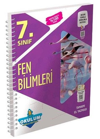 7.Sınıf Fen Bilimleri Okulum Akıllı Defter Murat Yayınları