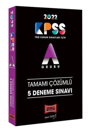 KPSS A Grubu Tamamı Çözümlü 5 Deneme Sınavı