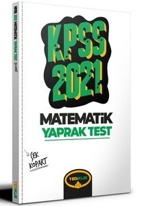 Yediiklim Yayınları 2021 Kpss Genel Yetenek Matematik Çek Kopart Yaprak Test