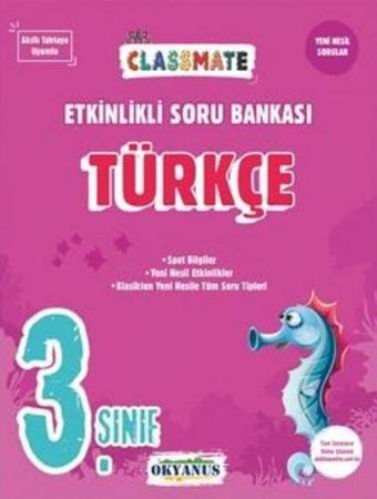 3. Sınıf Türkçe Classmate Etkinlikli Soru Bankası
