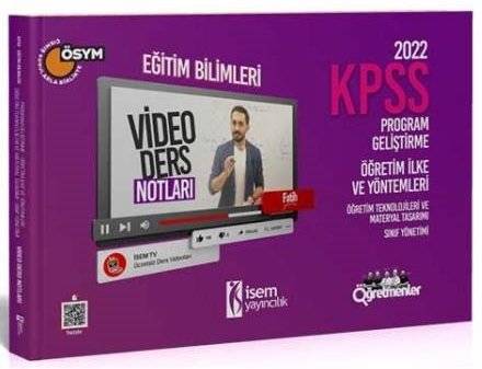 KPSS Eğitim Bilimleri Program Geliştirme Öğretim İlke ve Yöntemleri Video Ders Notları