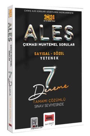 2024 ALES Çıkması Muhtemel Sorular Tamamı Çözümlü 7 Deneme