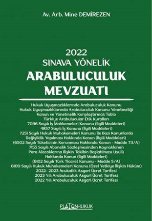 Sınava Yönelik Arabuluculuk Mevzuatı
