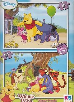 Winnie The Pooh Puzzle 2 In 1 12 24 Parça Wn 726