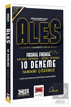 2024 ALES Vip Sayısal-Sözel Yetenek Fasikül Fasikül