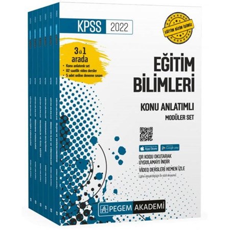 2022 KPSS Eğitim Bilimleri Konu Anlatımlı Modüler Set (6 Kitap Takım)