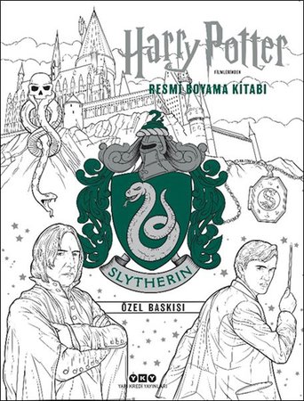 Harry Potter Filmlerinden Resmi Boyama Kitabı – Slytherin Özel Baskısı