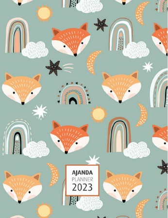 Akademi Çocuk 16x21 cm 2023 Fox Haftalık Ajanda