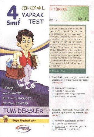 4. Sınıf Tüm Dersler Yaprak Test