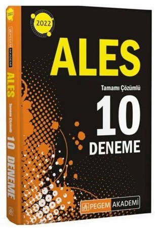 Pegem Yayınları 2022 ALES Tamamı Çözümlü 10 Deneme