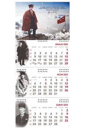 Atatürk Gemici Duvar Takvimi - Sakarya 2025