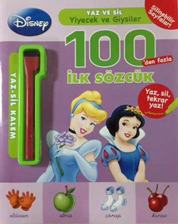 100'den Fazla İlk Sözcük / Yaz ve Sil - Yiyecek ve Giyseler