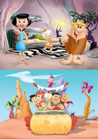 Flintstones Puzzle 2 In 1 35 60 Parça Fl 741
