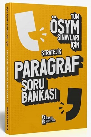 2023 Tüm ÖSYM Sınavları İçin Stratejik Paragraf Soru Bankası