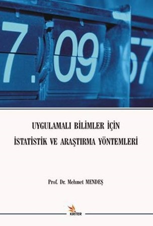 Uygulamalı Bilimler İçin İstatistik Ve Araştırma Yöntemleri
