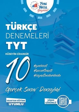 Yeni Nesil Tyt Türkçe 10 Deneme Sınavı