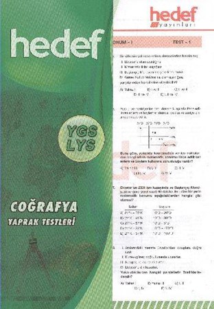 Öss Coğrafya Yaprak Testleri