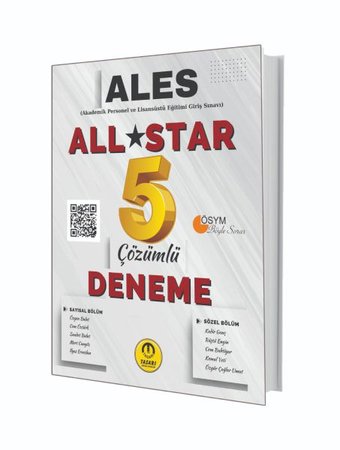 Tasarı Yayınları 2025 ALES Sayısal Sözel Yetenek All Star Tamamı Çözümlü 5 Deneme