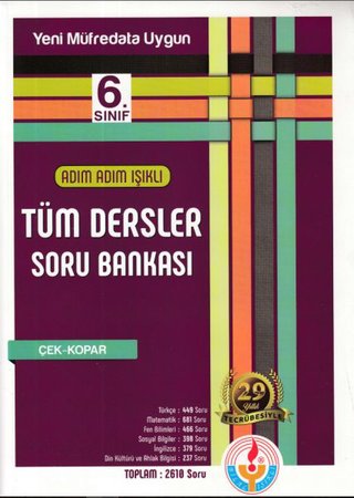 Adım Adım Işıklı 6.Sınıf Tüm Dersler Soru Bankası (Yeni)