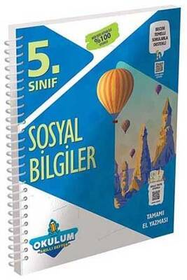 5. Sınıf Sosyal Bilgiler Okulum Akıllı Defter Murat Yayınları