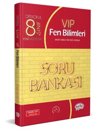 Editör 8. Sınıf Vip Fen Bilimleri Soru Bankası Yeni