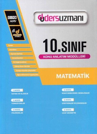 Ders Uzmanı 10. Sınıf Matematik Konu Anlatım Modülleri Yeni