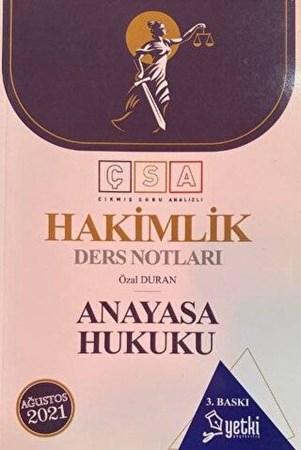 Hakimlik Anayasa Hukuku Ders Notları- 2021