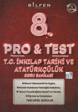 8. Sınıf T.C. İnkılap Tarihi ve Atatürkçülük ProTest Soru Bankası