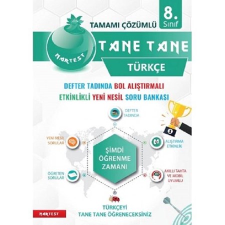8. Sınıf Yeşil Defter Tadında Tane Tane Türkçe