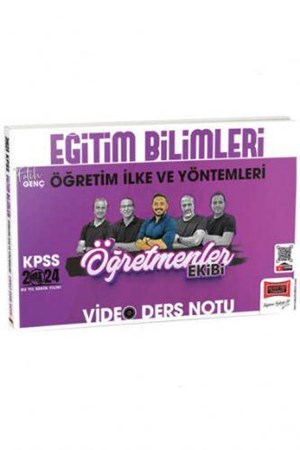 Yargı Yayınları 2024 KPSS Eğitim Bilimleri Öğretim İlke ve Yöntemleri ÖYT Öğretmenler Ekibi Video Ders Notları