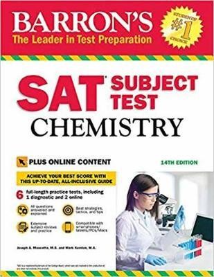 Barron's Sat Subject Test Chemistry With Online Tests 14Th Ed.
