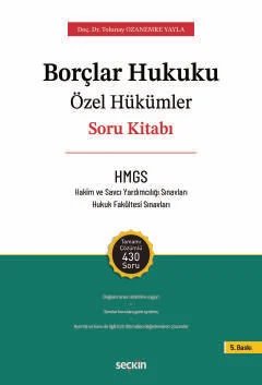 Borçlar Hukuku Özel Hükümler – Soru Kitabı