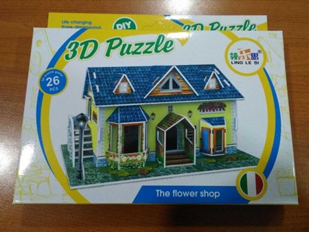 3D Puzzle The Flower Shop 26 Parça