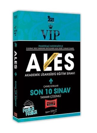 Yargı Yayınları 2021 VİP ALES Son 10 Sınav Tamamı Çözümlü Çıkmış Sorular