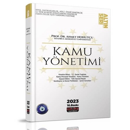 Kamu Yönetimi Konu Anlatımı Altın Seri - Ahmet Nohutçu 2023