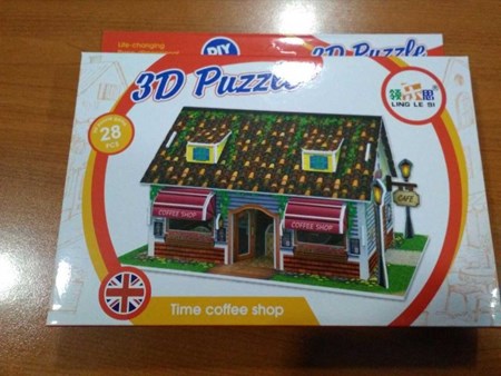 3D Puzzle Time Coffee Shop 28 Parça