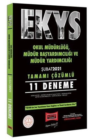 Yargı Yayınları Ekys Okul Müdürlüğü, Müdür Başyardımcılığı Ve Müdür Yardımcılığı Tamamı Çözümlü 11 Deneme Şubat 2021