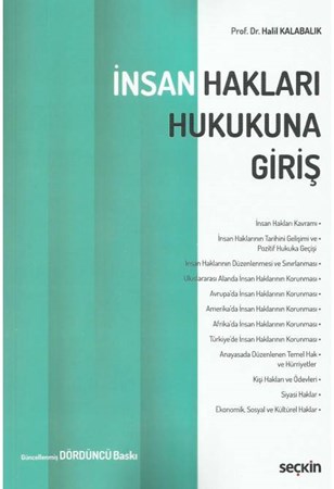 İnsan Haklarına Giriş / 4. Baskı
