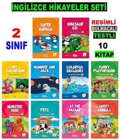 2. Sınıf İngilizce Hikayeler Seti (10 Kitap)