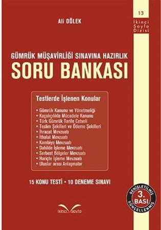 Gümrük Müşavirliği Sınavına Hazırlık Soru Bankası