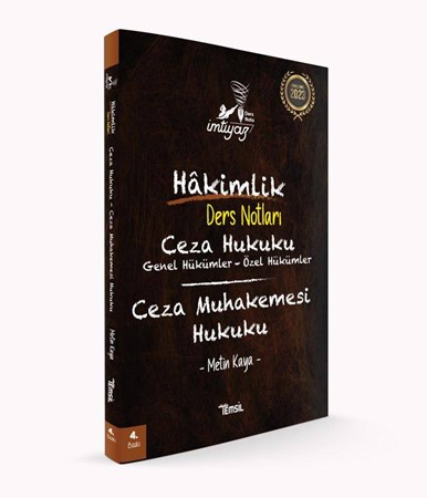 İmtiyaz Ceza Hukuku Genel ve Özel Hükümler Ceza Muhakemesi Ders Notları