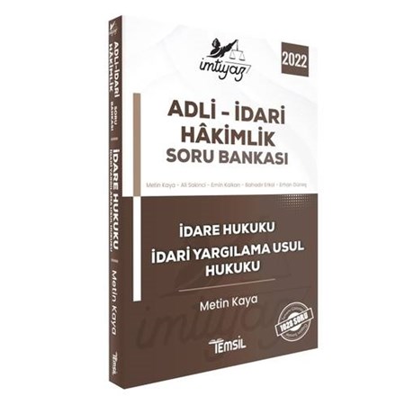 2022 İmtiyaz Adli-İdari Hakimlik Soru Bankası İdare Hukuku, İdari Yargı