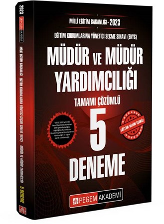 2023 MİLLİ EĞİTİM BAKANLIĞI (EKYS) Müdür ve Müdür Yardımcılığı Tamamı Çözümlü 5 Deneme