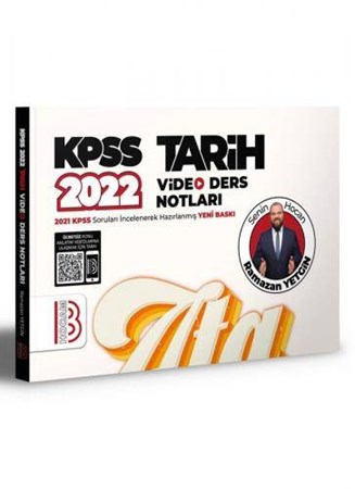 KPSS Tarih Video Ders Notları