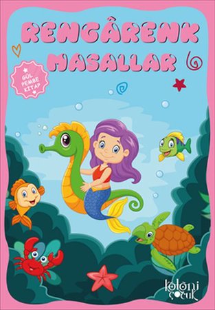 Çocuklar için Hayal ve Odak Geliştirici Rengarenk Masallar Gül Pembe Kitap