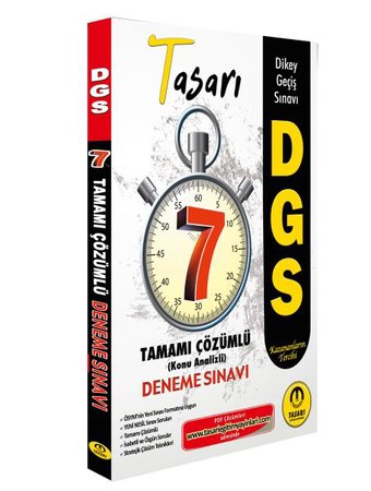 Tasarı DGS Tamamı Çözümlü Konu Analizli Deneme Sınavı 7 Fasikül
