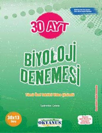 AYT Biyoloji 30 Denemesi